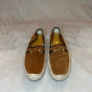 Gucci Brown Men's Suede Horsebit Espadrille